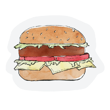 Cut-out card - Burger