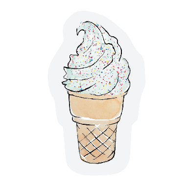 Cut-out card - Ice cream