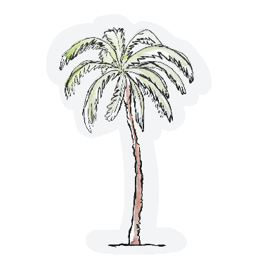 Cut-out card - Palm tree