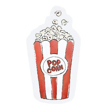 Cut-out card - Popcorn