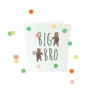 Confetti card baby - Big bro