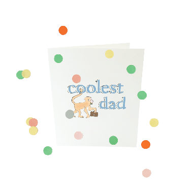 Confetti card baby - Coolest dad