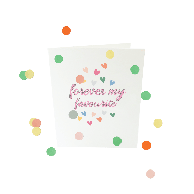 Confetti card baby - Forever my favorite