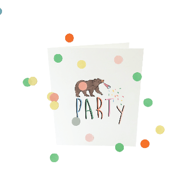 Confetti card baby - Party
