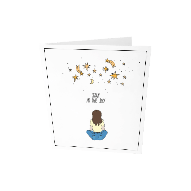 Greeting card - Star in the sky