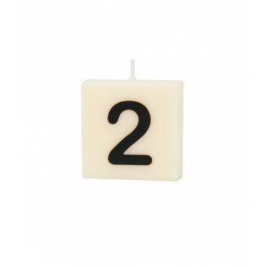 Letter and numbers candle - 2