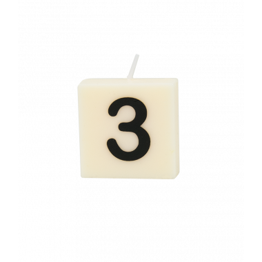 Letter and numbers candle - 3