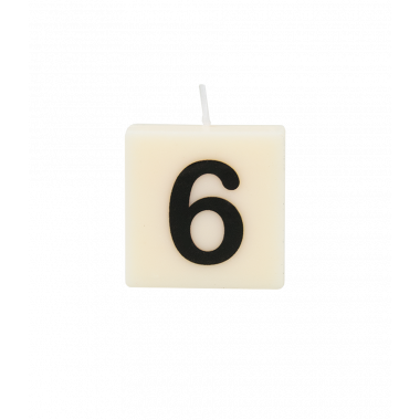 Letter and numbers candle - 6