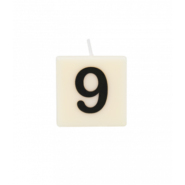 Letter and numbers candle - 9