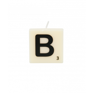 Letter and numbers candle - B