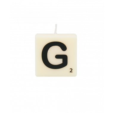 Letter and numbers candle - G 