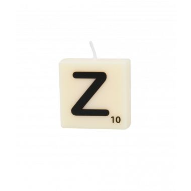 Letter and numbers candle - Z