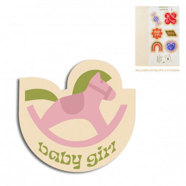Cut-out card - Baby girl